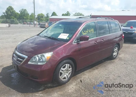 2007 Honda Odyssey Ex-L из США, поврежденный, VIN 5FNRL387X7B060980